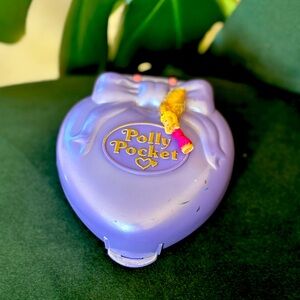 Vintage Polly Pocket with doll *HTF* happening hair super star